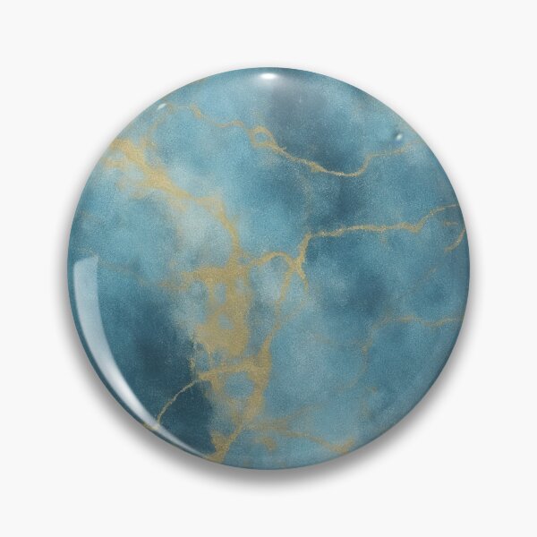 Item preview, Blue and Gold Abstract Painting designed and sold by RossWilson12.