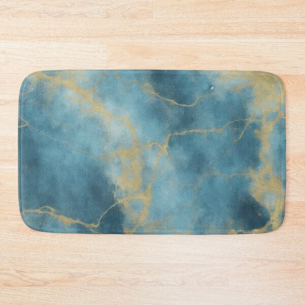 Item preview, Blue and Gold Abstract Painting designed and sold by RossWilson12.