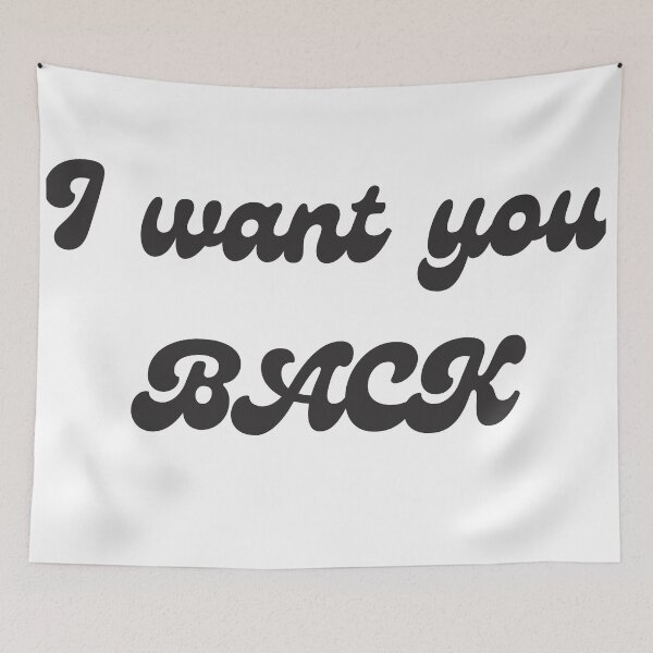 Item preview, Want you back lyric image designed and sold by katiebca2.