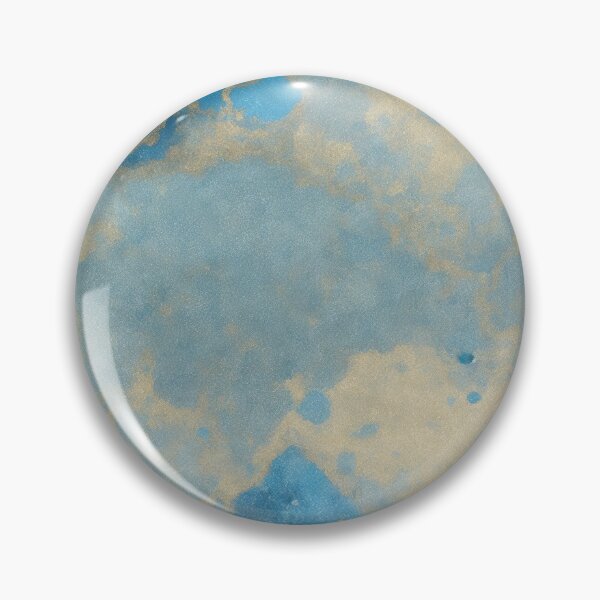 Item preview, Blue and Gold Abstract Painting designed and sold by RossWilson12.