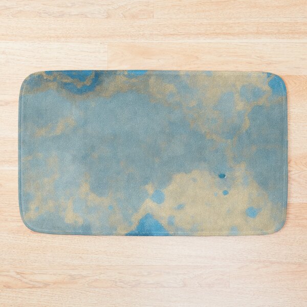 Item preview, Blue and Gold Abstract Painting designed and sold by RossWilson12.
