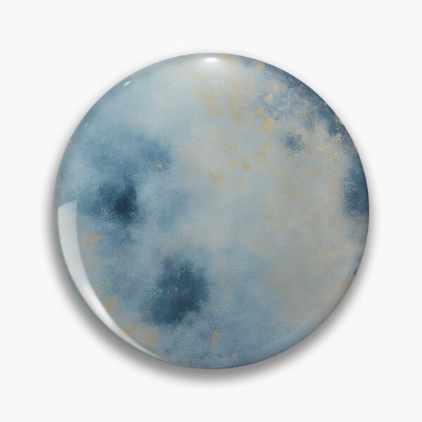 Item preview, Blue and Gold Abstract Painting designed and sold by RossWilson12.