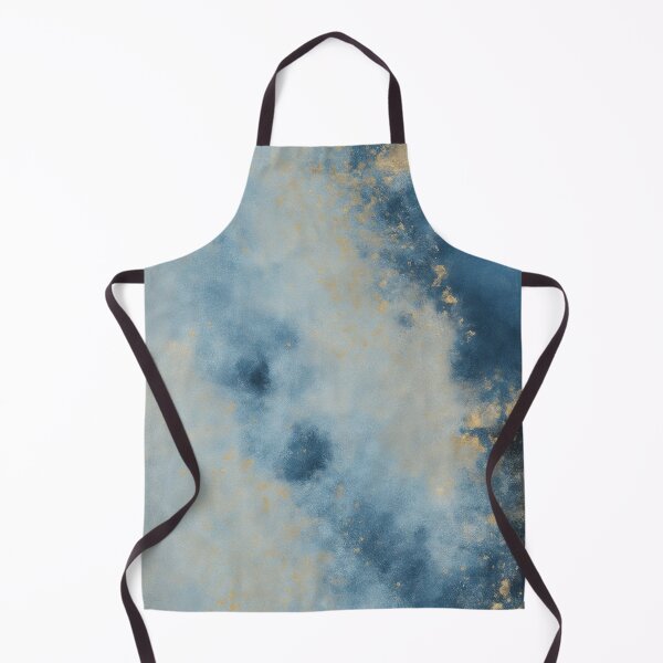 Item preview, Blue and Gold Abstract Painting designed and sold by RossWilson12.