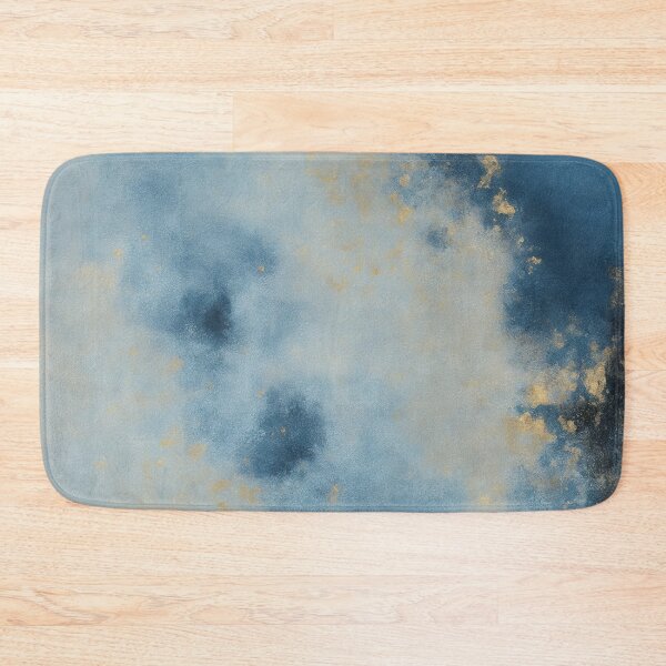 Item preview, Blue and Gold Abstract Painting designed and sold by RossWilson12.