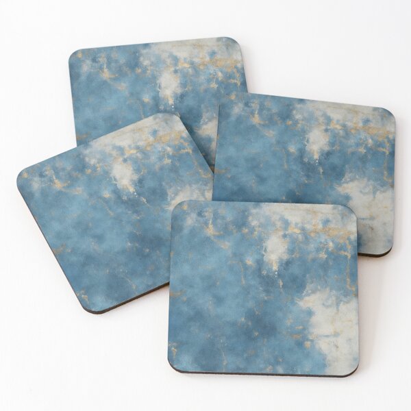 Item preview, Blue and Gold Abstract Painting designed and sold by RossWilson12.