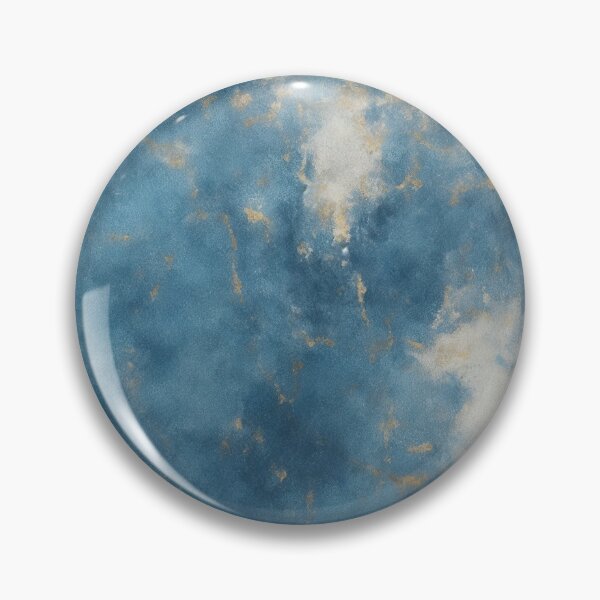 Item preview, Blue and Gold Abstract Painting designed and sold by RossWilson12.