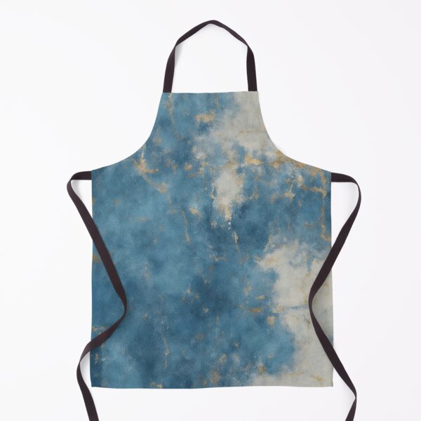 Item preview, Blue and Gold Abstract Painting designed and sold by RossWilson12.