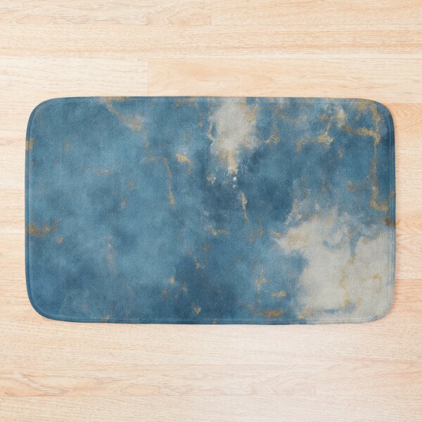 Item preview, Blue and Gold Abstract Painting designed and sold by RossWilson12.