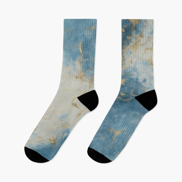 Item preview, Blue and Gold Abstract Marble Painting designed and sold by RossWilson12.