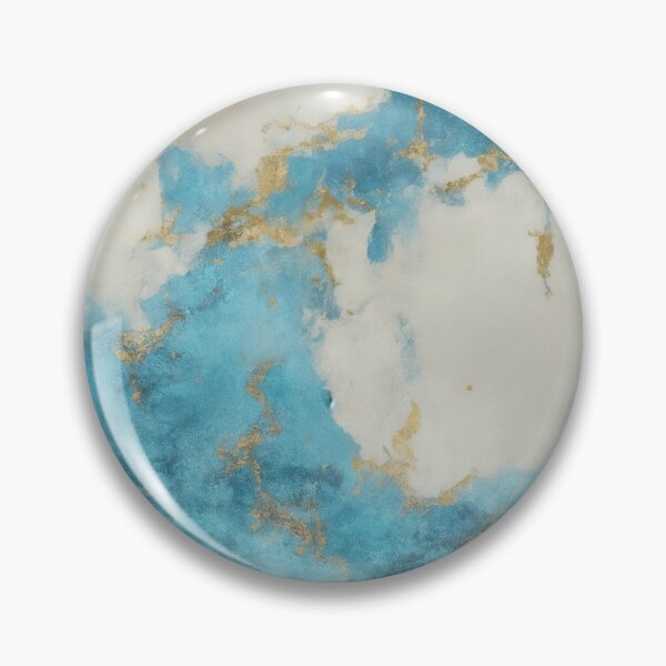 Item preview, Blue and Gold Abstract Marble Painting designed and sold by RossWilson12.