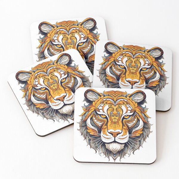Item preview, Tigers face colourful abstract designed and sold by Adriano Carrideo.