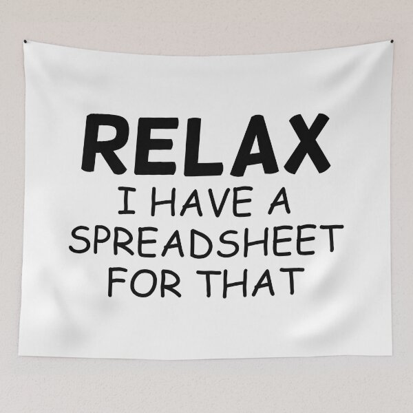 Item preview, Relax I have a spreadsheet for that designed and sold by HappyDelights.