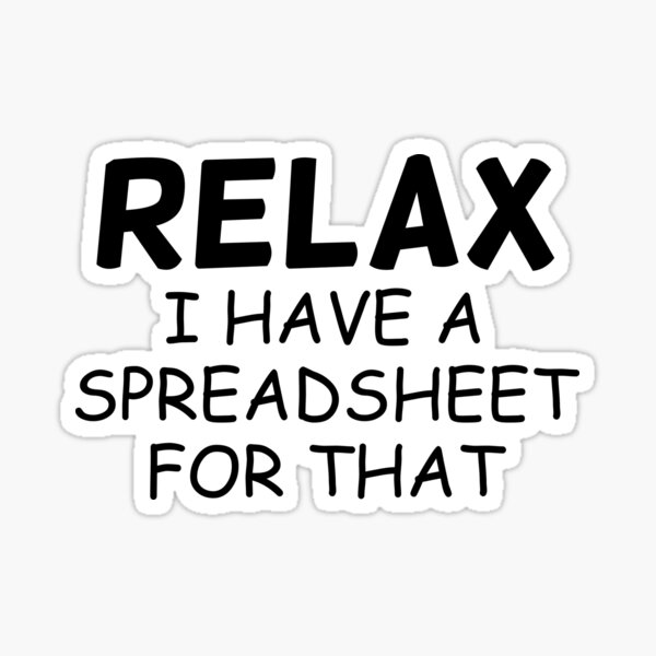 Item preview, Relax I have a spreadsheet for that designed and sold by HappyDelights.