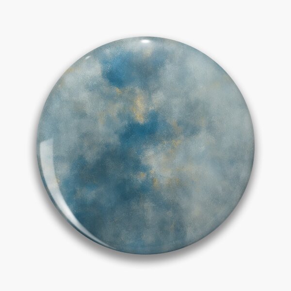 Item preview, Blue and Gold Abstract Marble Painting designed and sold by RossWilson12.