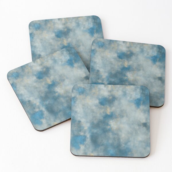 Item preview, Blue and Gold Abstract Marble Painting designed and sold by RossWilson12.