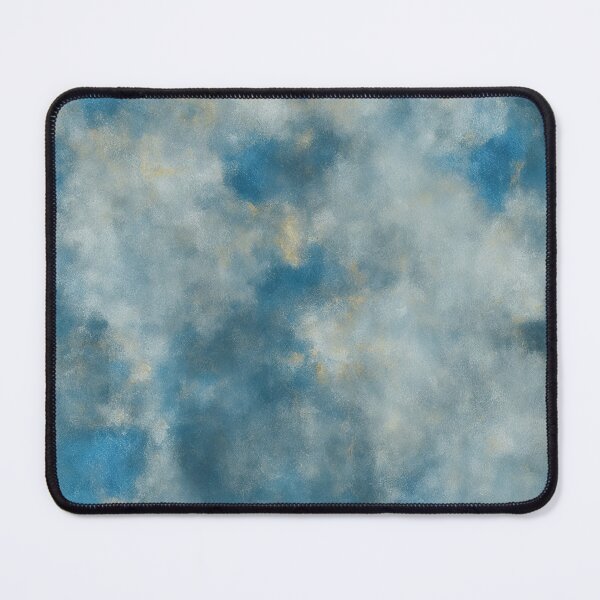 Item preview, Blue and Gold Abstract Marble Painting designed and sold by RossWilson12.
