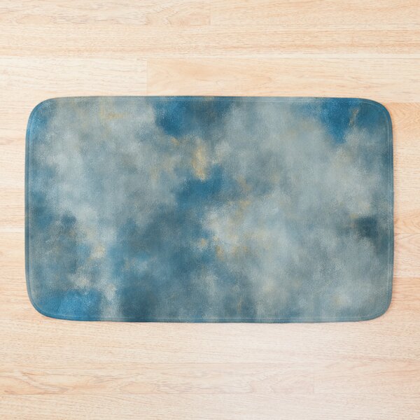 Item preview, Blue and Gold Abstract Marble Painting designed and sold by RossWilson12.