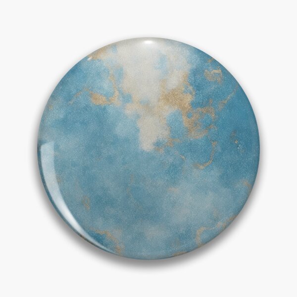 Item preview, Blue and Gold Abstract Marble Painting designed and sold by RossWilson12.