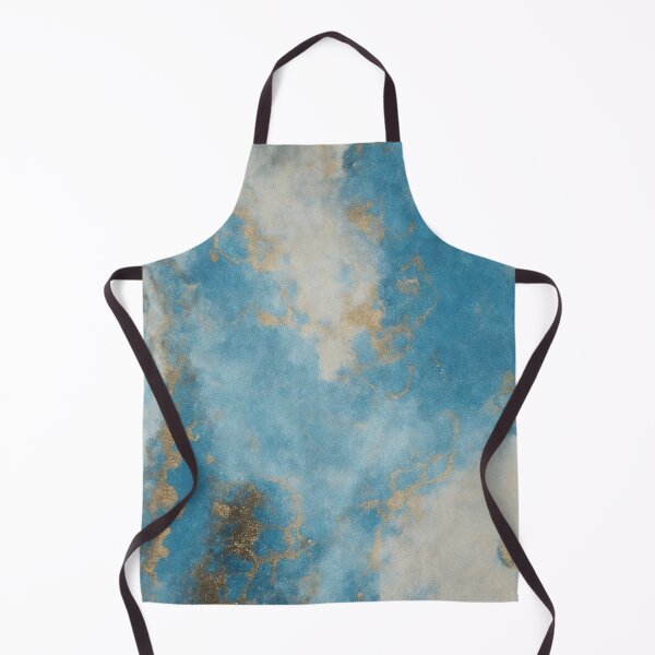 Item preview, Blue and Gold Abstract Marble Painting designed and sold by RossWilson12.