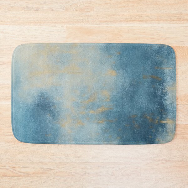 Item preview, Blue and Gold Abstract Marble Painting designed and sold by RossWilson12.
