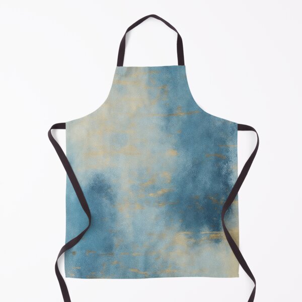 Item preview, Blue and Gold Abstract Marble Painting designed and sold by RossWilson12.