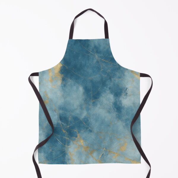 Item preview, Blue and Gold Abstract Marble Painting designed and sold by RossWilson12.