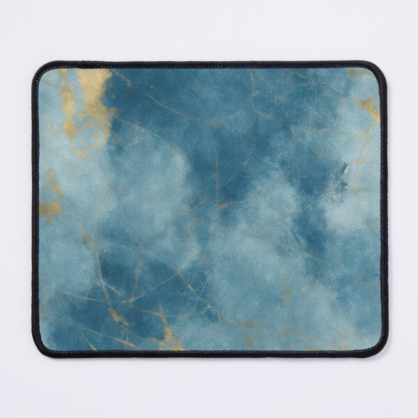 Item preview, Blue and Gold Abstract Marble Painting designed and sold by RossWilson12.