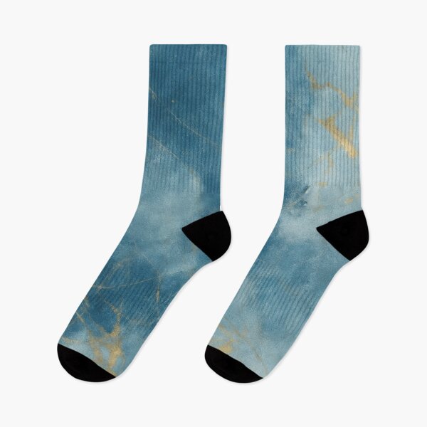 Item preview, Blue and Gold Abstract Marble Painting designed and sold by RossWilson12.