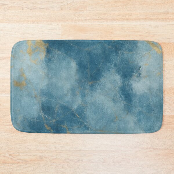 Item preview, Blue and Gold Abstract Marble Painting designed and sold by RossWilson12.