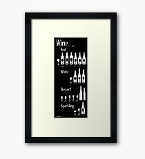 Wine Infographic Framed Print