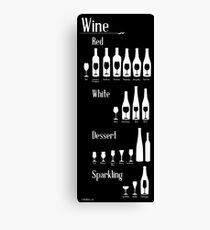 Wine Infographic Canvas Print