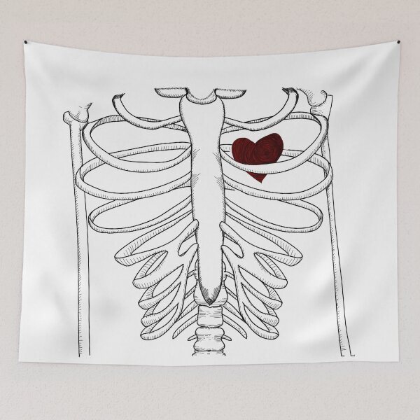 Item preview, SKELLETON HEART designed and sold by lavsart.