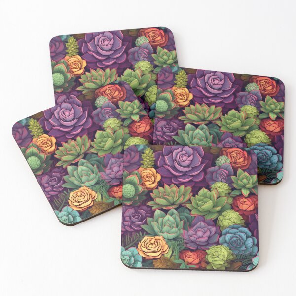 Item preview, Succulents and cacti pattern  designed and sold by BloodRubyz.