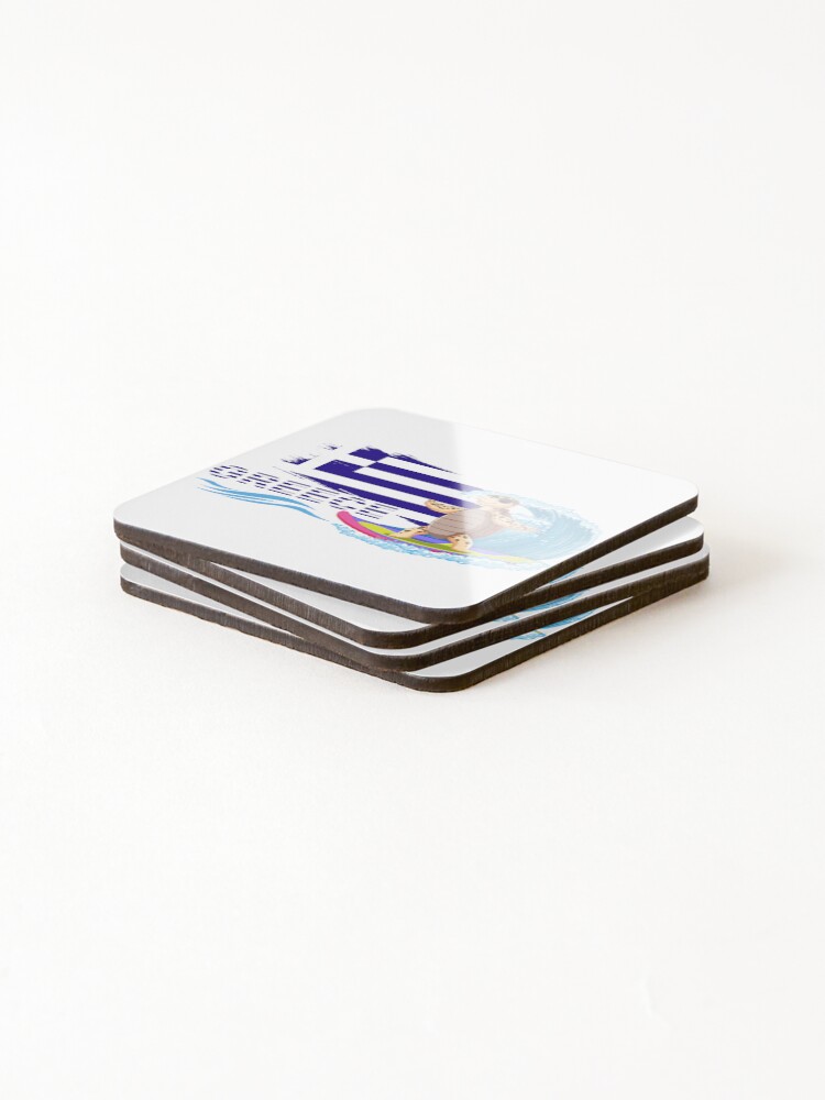 Thumbnail 4 of 5, Coasters (Set of 4), GREECE designed and sold by RafikStudio.
