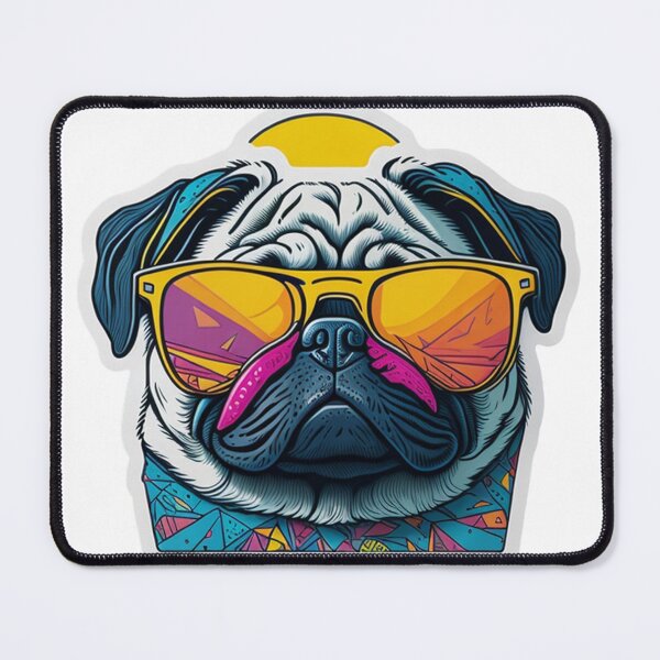 Item preview, Too Cool For School Pug Wearing Sunglasses designed and sold by LivingItFunky.