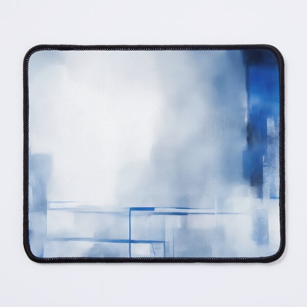 Item preview, Blue and White Modern Abstract Painting designed and sold by RossWilson12.