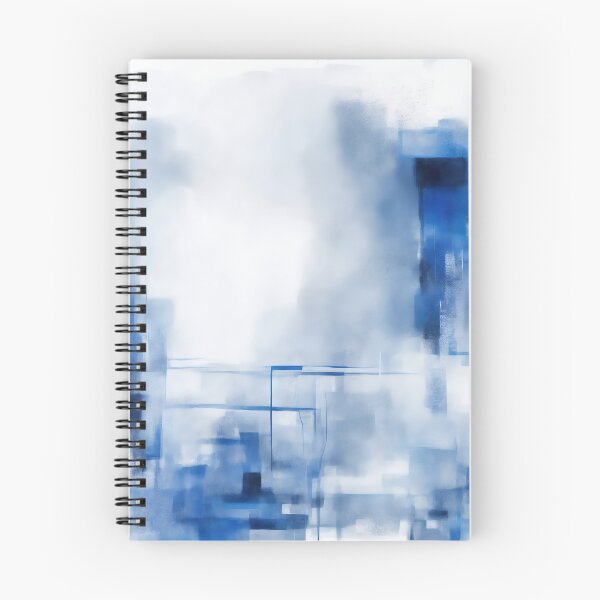 Item preview, Blue and White Modern Abstract Painting designed and sold by RossWilson12.