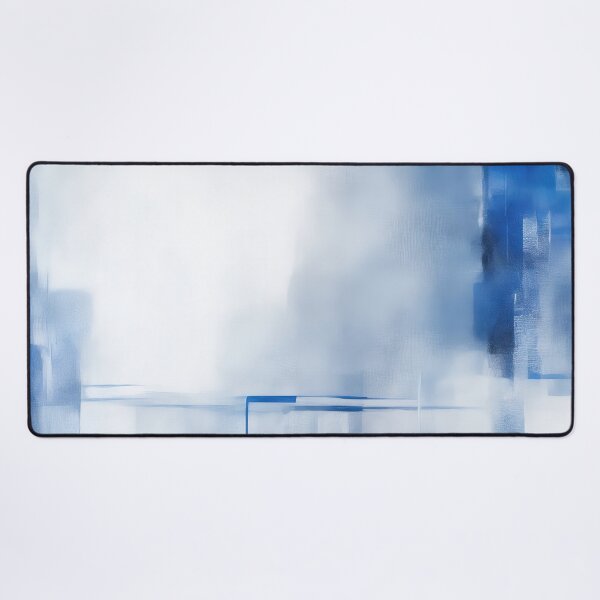 Item preview, Blue and White Modern Abstract Painting designed and sold by RossWilson12.