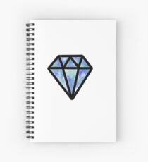 Watercolor Diamond Spiral Notebook