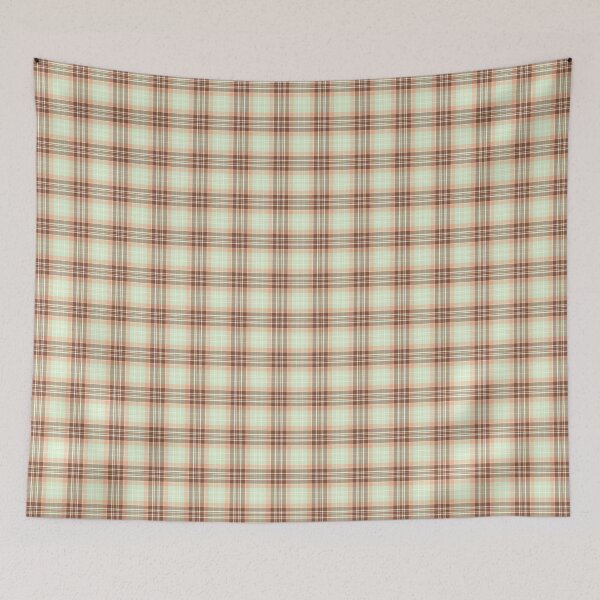Item preview, Tartan, clan tartan terracotta, mint, cream. Scottish Plaid pattern. Checkered pattern. designed and sold by iclipart.