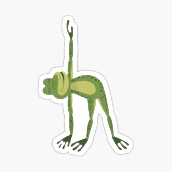 Frog Yoga' Sticker