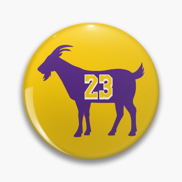 Item preview, Los Angeles GOAT - number 23 - Purple designed and sold by BuzzerBeater00.