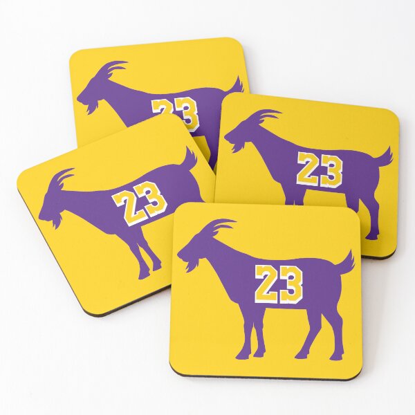 Item preview, Los Angeles GOAT - number 23 - Purple designed and sold by BuzzerBeater00.