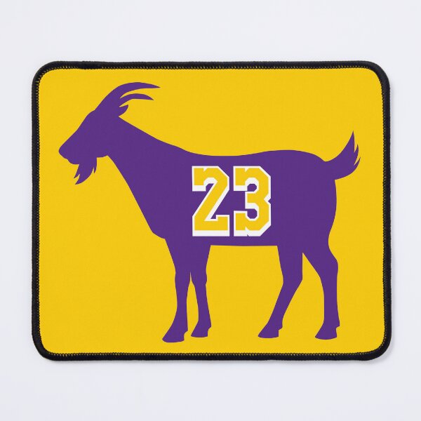 Item preview, Los Angeles GOAT - number 23 - Purple designed and sold by BuzzerBeater00.