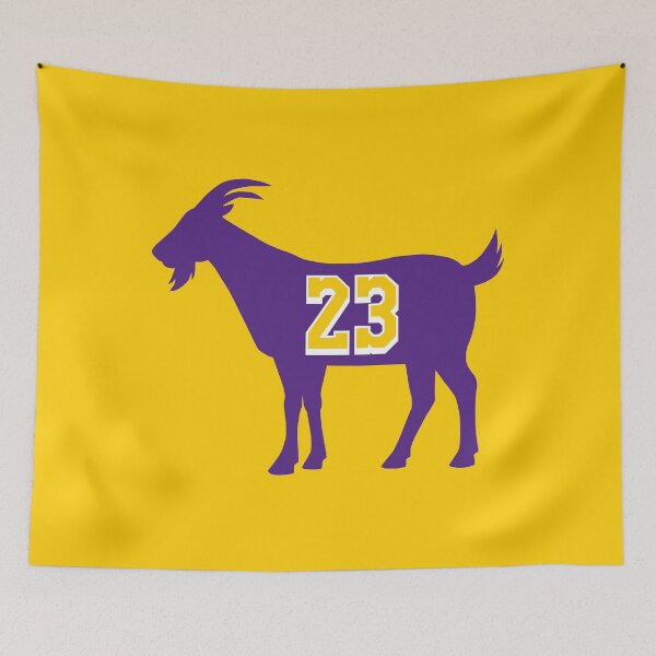 Item preview, Los Angeles GOAT - number 23 - Purple designed and sold by BuzzerBeater00.