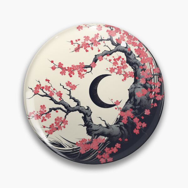Item preview, Celestial Blooms: Sakura and Moon designed and sold by NarwhalShop.