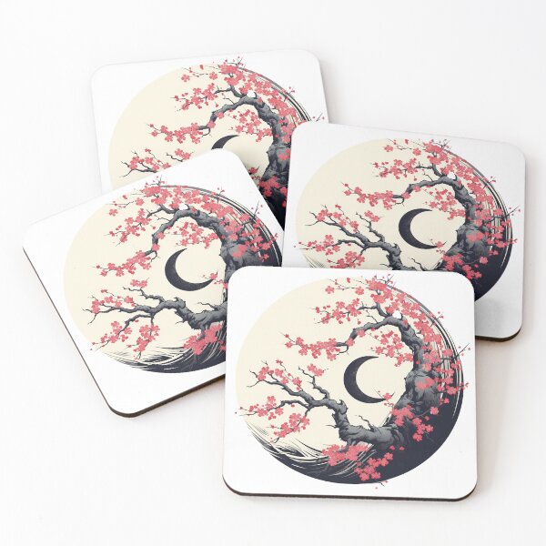 Item preview, Celestial Blooms: Sakura and Moon designed and sold by NarwhalShop.