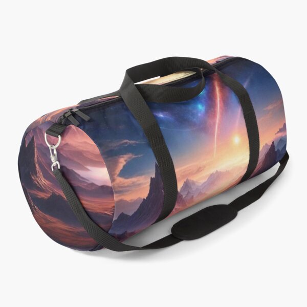 Item preview, Futuristic fantasy landscape scifi wallpaper painting designed and sold by radhakidesign.