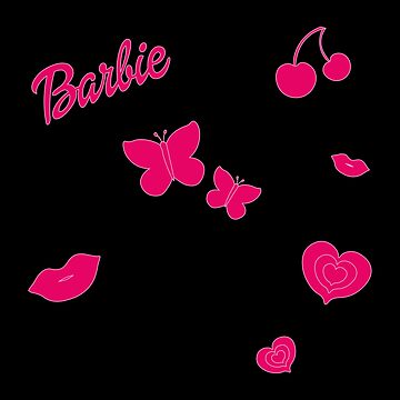 Hot Pink Barbie drink Sticker for Sale by sabinako