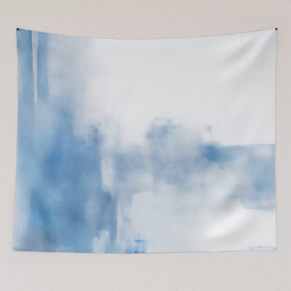 Item preview, Blue and White Modern Abstract  designed and sold by RossWilson12.